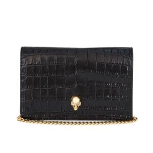 ALEXANDER MCQUEEN WOMANS SMALL SKULL IN BLACK