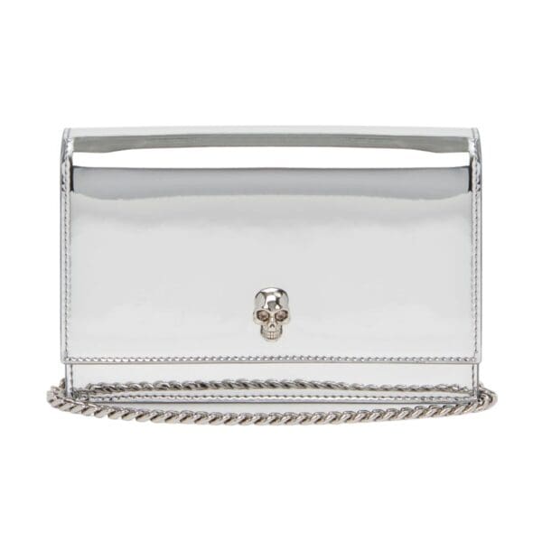 ALEXANDER MCQUEEN WOMANS SMALL SKULL IN SILVER
