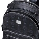 MCM SMALL STARK BACKPACK IN VISETOS BLACK