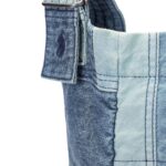 RALPH LAUREN PATCHWORK DENIM SHOPPER TOTE