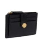 STELLA MCCARTNEY LOGO GRAINY ALTER MAT ZIP CARDHOLDER