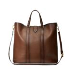 RALPH LAUREN WELINGTON BURNISHAD CALFSKIN TOTE