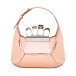 ALEXANDER MCQUEEN WOMENS THE JEWELLED HOBO MINI BAG IN LIGHT PINK