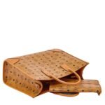 MCM LARGE MÜNCHEN TOTE IN VISETOS COGNAC