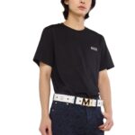 MCM CLAUS M REVERSIBLE BELT 1.75" IN VISETOS WHITE/GOLD