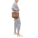 LA GARCONNE MINA PERHONEN KOSTEA TOTE — BROWN