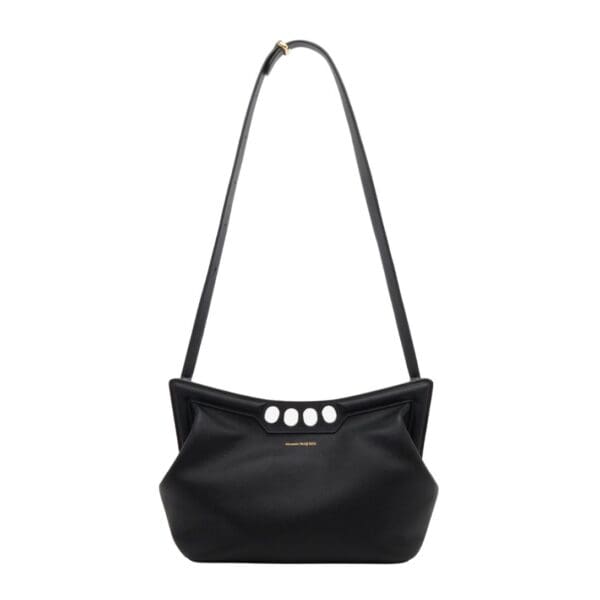 ALEXANDER MCQUEEN WOMENS THE PEAK BAG IN BLACK