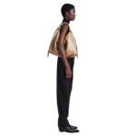 PROENZA LARGE DRAWSTRING SHOULDER BAG SAND