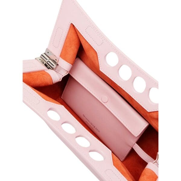 ALEXANDER MCQUEEN WOMENS THE PEAK BAG SMALL IN NEW PINK