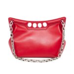 ALEXANDER MCQUEEN WOMENS THE PEAK BAG SMALL IN WELSH RED