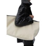 LA GARCONNE KASSL CANVAS TOTE — BEIGE / OIL BORDEAUX