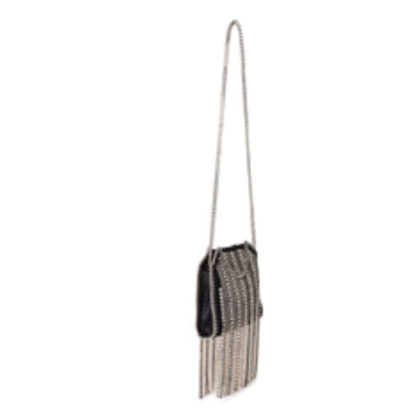 STELLA MCCARTNEY FRAYME STUDDED GRAINY ALTER MAT BUCKET BAG