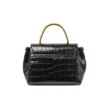 VERSACE CROC-EFFECT MEDUSA '95 CROSSBODY BAG