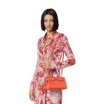 VERSACE CROC-EFFECT MEDUSA '95 SMALL TOTE BAG