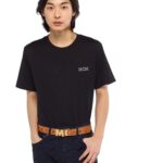 MCM CLAUS M REVERSIBLE BELT 1.5" IN VISETOS COGNAC/GOLD