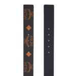 MCM CLAUS MATTE M REVERSIBLE BELT 1.75” IN MAXI VISETOS BLACK