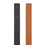 MCM CLAUS STUDDED M REVERSIBLE BELT 1.75” IN VISETOS BLACK