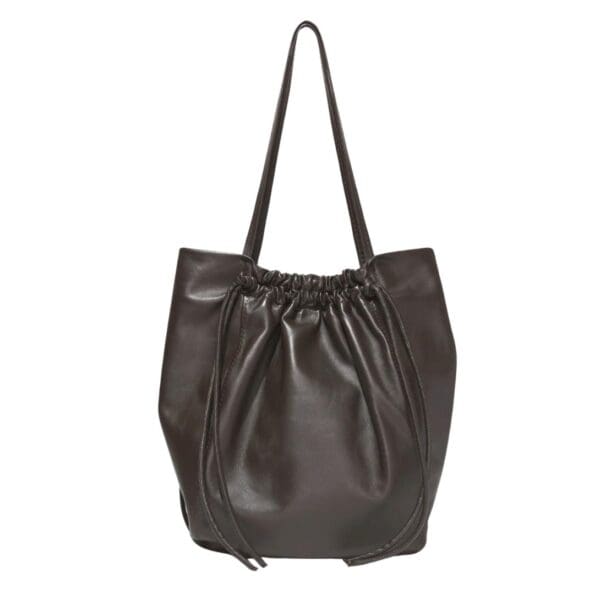 PROENZA DRAWSTRING TOTE DARK CHOCOLATE
