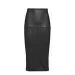 PRADA STETCH NAPPA LEATHER SKIRT