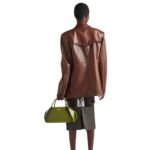 PRADA DOUBLE BREASTED LEATHER JACKET