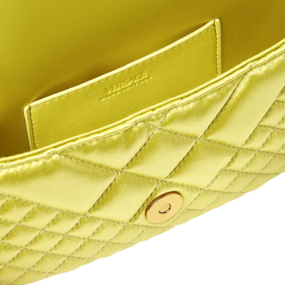 VERSACE GRECA GODDESS SATIN MINI BAG
