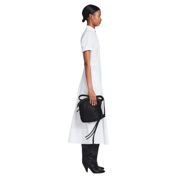 PROENZA DRAWSTRING POUCH IN NYLON BLACK