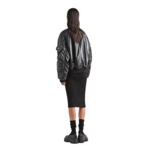 PRADA OVERSIZED NAPPAN LEATHER BOMBER JACKET
