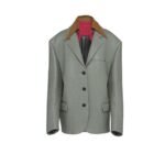 Single-breasted nappa leather jacket