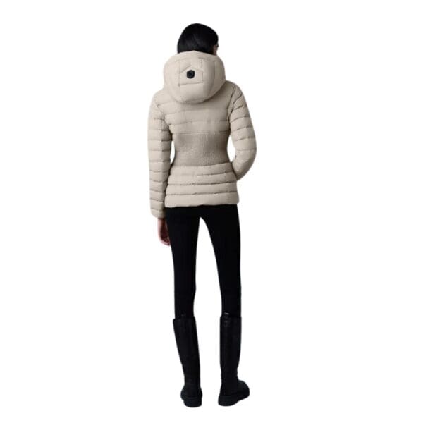 MACKAGE MICHI AGILE-360 STRETCH LIGHT DOWN JACKET WITH HOOD
