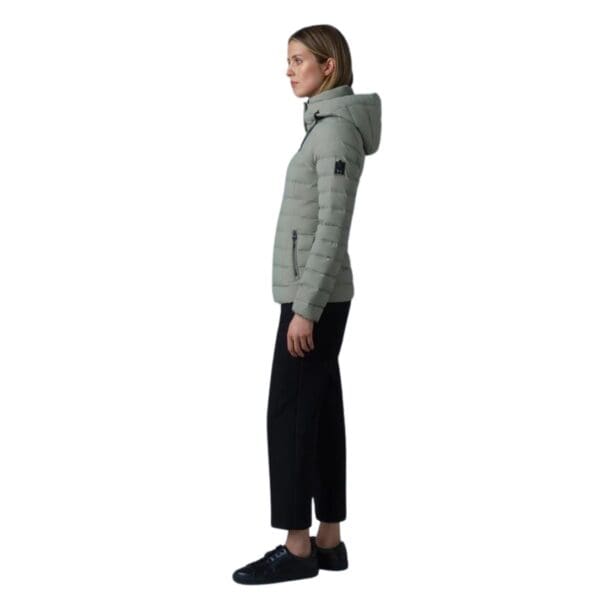 MACKAGE MICHI AGILE-360 STRETCH LIGHT DOWN JACKET WITH HOOD