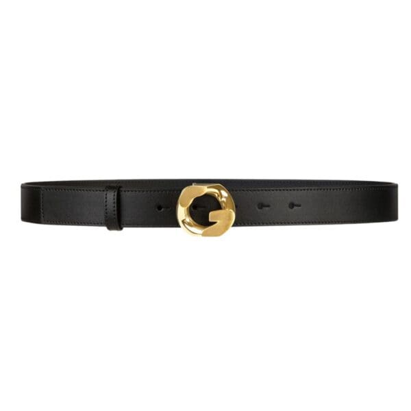 GIVENCHY BELT IN LEATHER WITH G-CHAIN BUCKLE BLACK