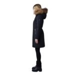 MACKAGE SHILOH 2-IN-1 FITTED DOWN COAT WITH REMOVABLE BIB AND NATURAL FUR