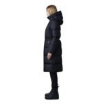MACKAGE ISHANI FOIL SHIELD LONG DOWN COAT WITH HOOD