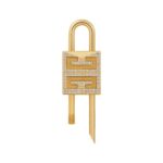 GIVENCHY SMALL 4G PADLOCK IN METAL WITH CRYSTALS GOLDEN YELLOW