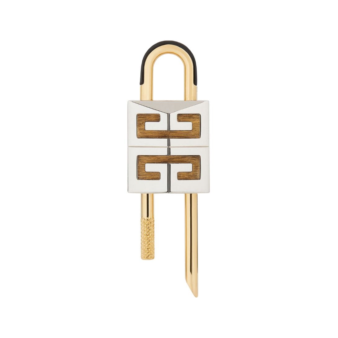 GIVENCHY SMALL 4G PADLOCK IN TWO TONE METAL GOLDEN/SILVERY