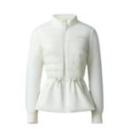 MACKAGE LAIKA HYBRID DOWN JACKET WITH PEPLUM