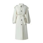 MACKAGE CEYLA DOUBLE-FACE WOOL COAT WITH SASH BELT