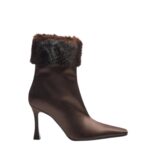 MAGDA BUTRYM FAUX FUR SOCK BOOTS IN BROWN