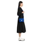 PROENZA PS1 MINI CROSBODY BAG IN SUEDE ELECTRIC BLUE