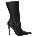 MAGDA BUTRYM POINTED CALF BOOTS IN BLACK LEATHER