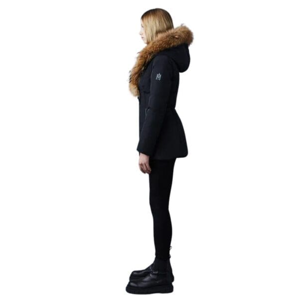 MACKAGE ADALI DOWN COAT WITH NATURAL FUR SIGNATURE MACKAGE COLLAR