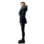 MACKAGE ADALI DOWN COAT WITH SILVER FOX FUR SIGNATURE MACKAGE COLLAR