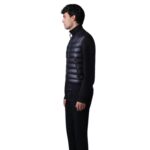 mackage collin-r nano down mixed media bomber jacket