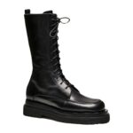 MAGDA BUTRYM COMBAT BOOTS IN BLACK LEATHER
