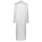 MAGDA BUTRYM CLASSIC DOUBLE BREASTED SILK COAT IN CREAM