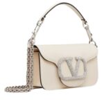 VALENTINO GARAVANI LOCÒ SMALL SHOULDER BAG WITH JEWEL LOGO