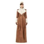 MAGDA BUTRYM LONG SHEARLING BELTED COAT IN BEIGE