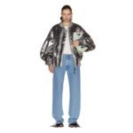 THE ATTICO ANJA SILVER BOMBER