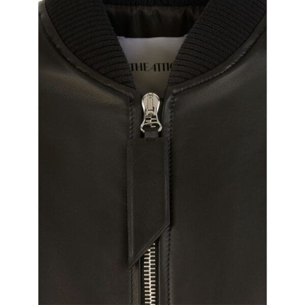 THE ATTICO ANJA DARK BROWN BOMBER