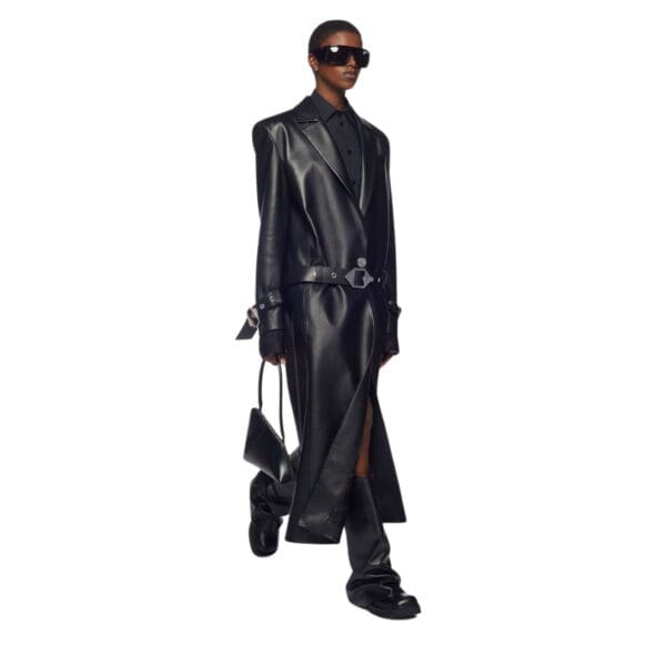 THE ATTICO BLACK LONG COAT